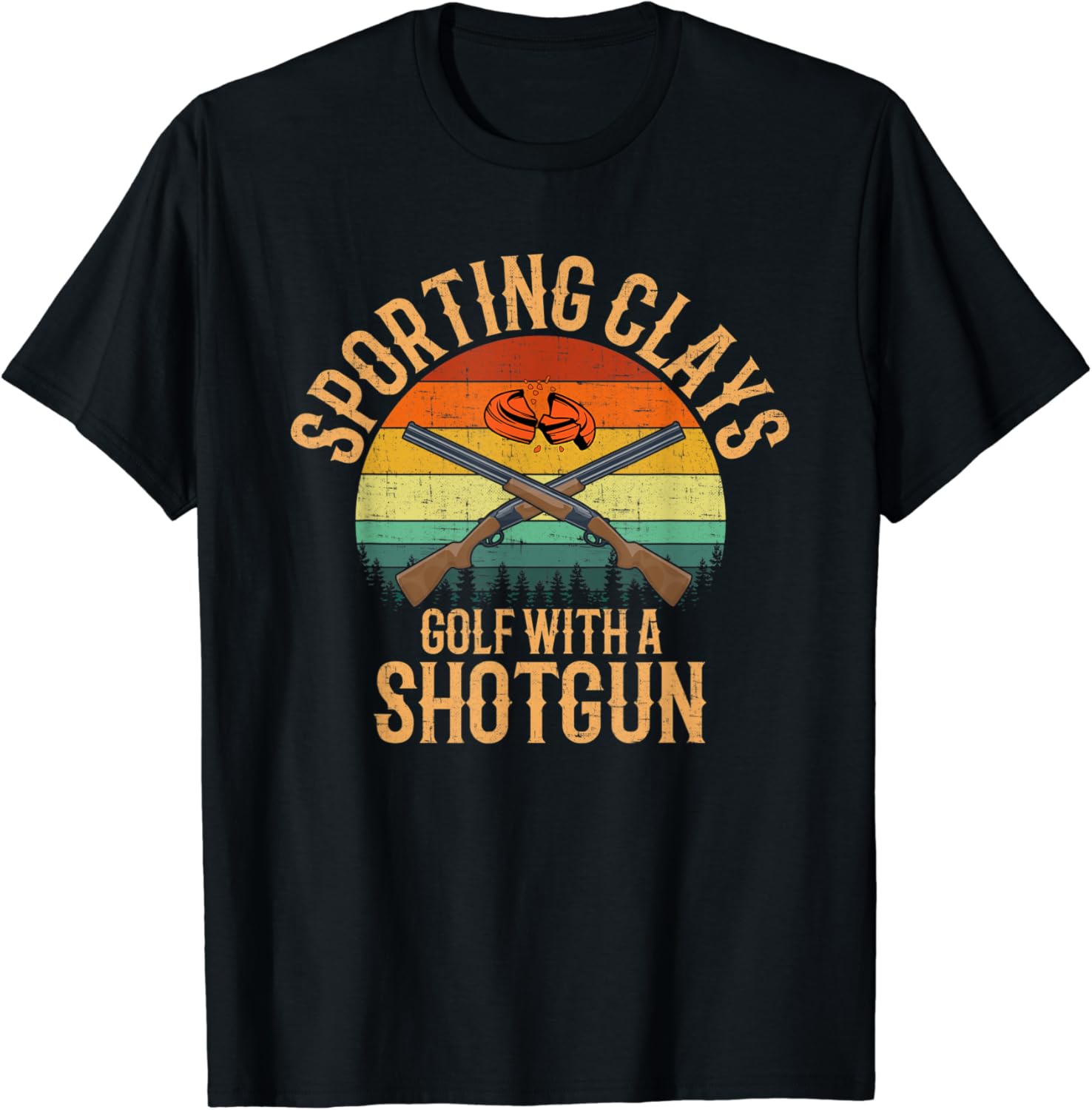 Shooting clays Golf with a Shotgun, sporting clay shooting